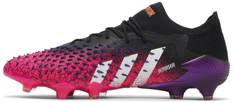 Adidas Predator Freak1 Low FG Demonskin   Black Shock Pink