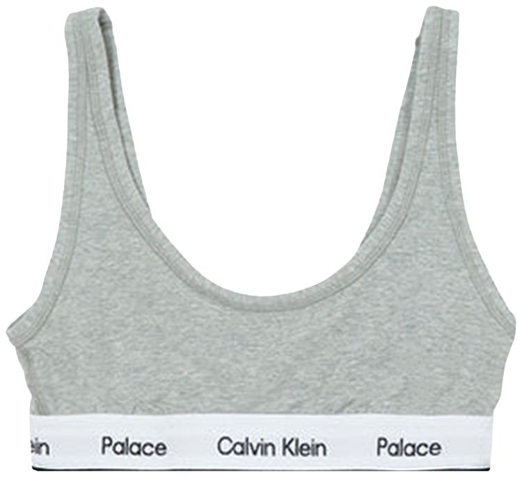 Palace x Calvin Klein Women Unlined Bralette Light Grey Heather