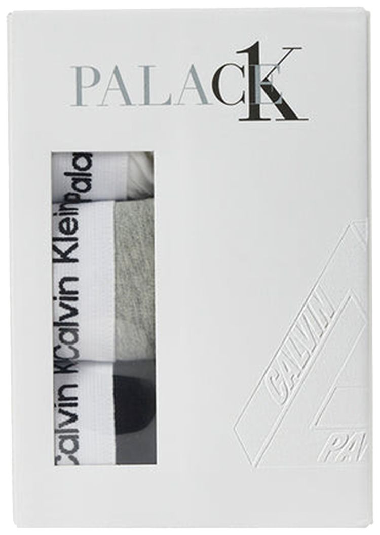 Palace x Calvin Klein Boxer Briefs 3Pk Classic WhiteLight Grey HeatherBlack