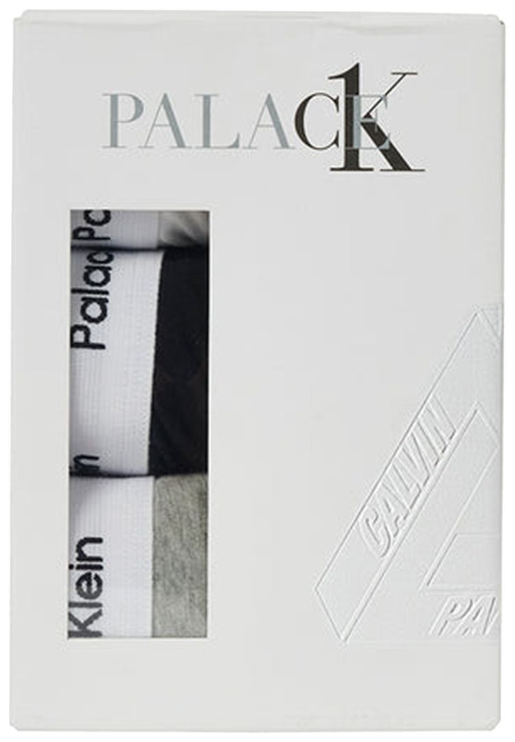 Palace x Calvin Klein Trunks 3Pk Classic WhiteLight Grey HeatherBlack