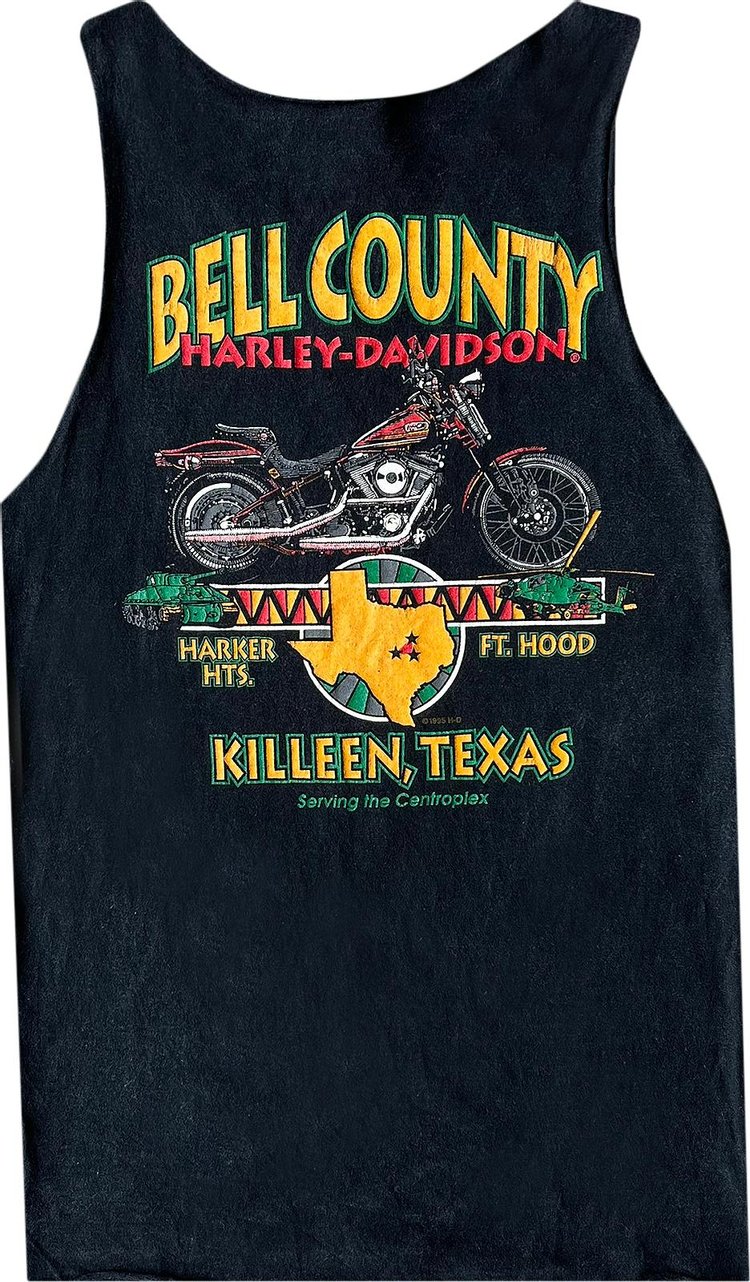 Pre Owned 1995 Harley Davidson Ft Hood Bell County Cut Off Tank Black