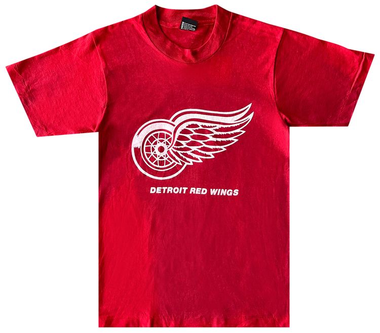 Pre Owned 1980s Detroit Red Wings Tee Red