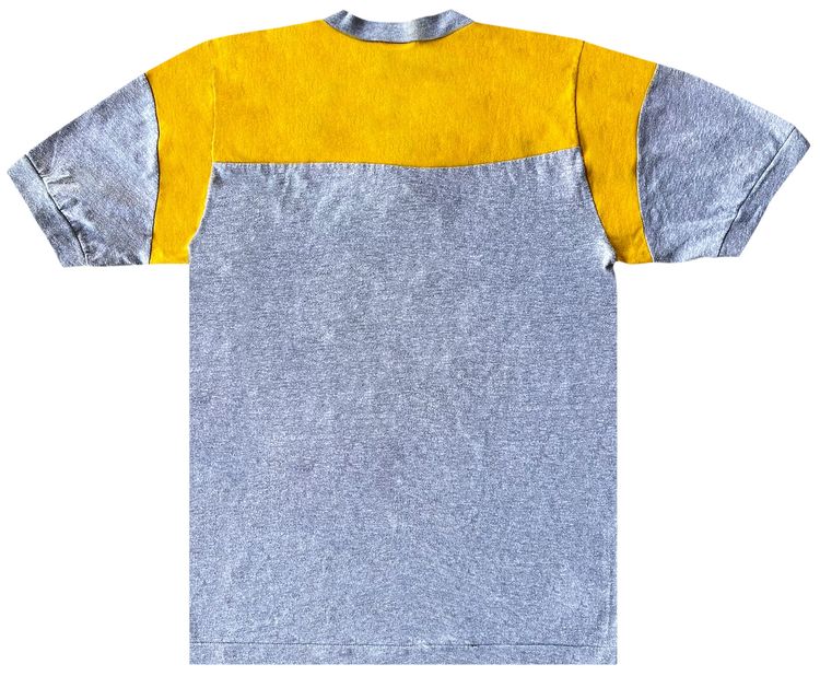 Pre Owned 1980s Pittsburgh Penguins V Neck Tee GreyYellow