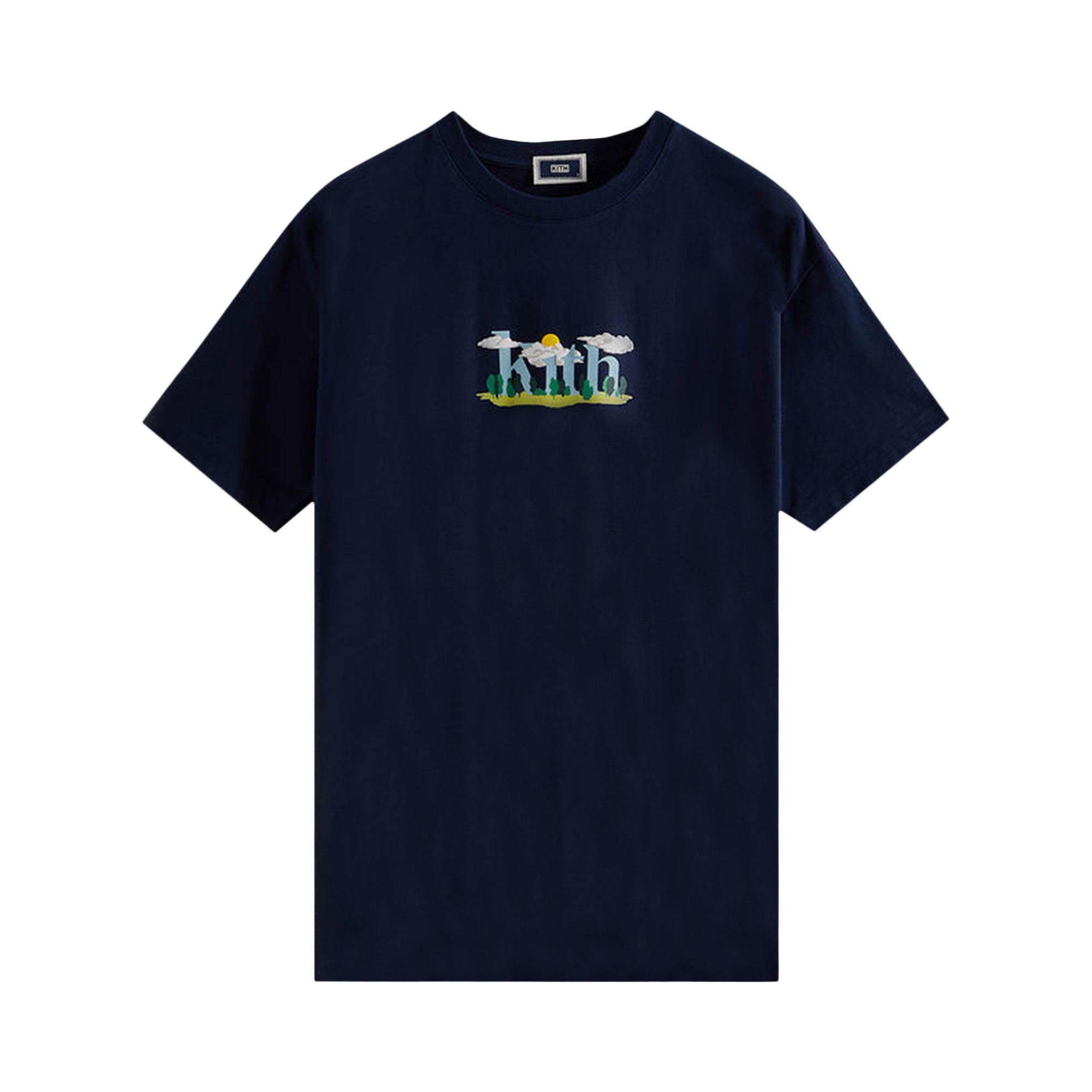 ☆ KITH cloud serif tee ロゴTシャツ ☆ Buy Kith Cloud Serif Logo Tee 'Nocturnal' - KHM030387 413 | GOAT