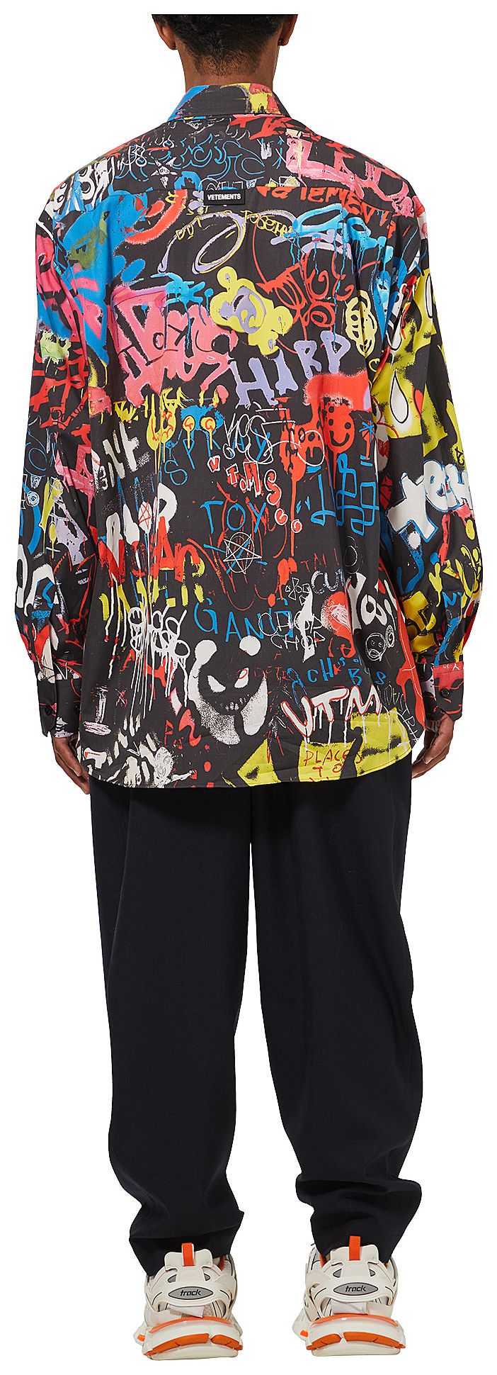 Vetements Graffiti Shirt Black