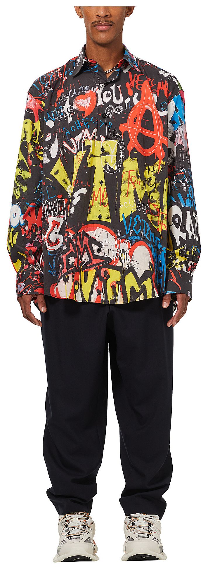 Vetements Graffiti Shirt Black