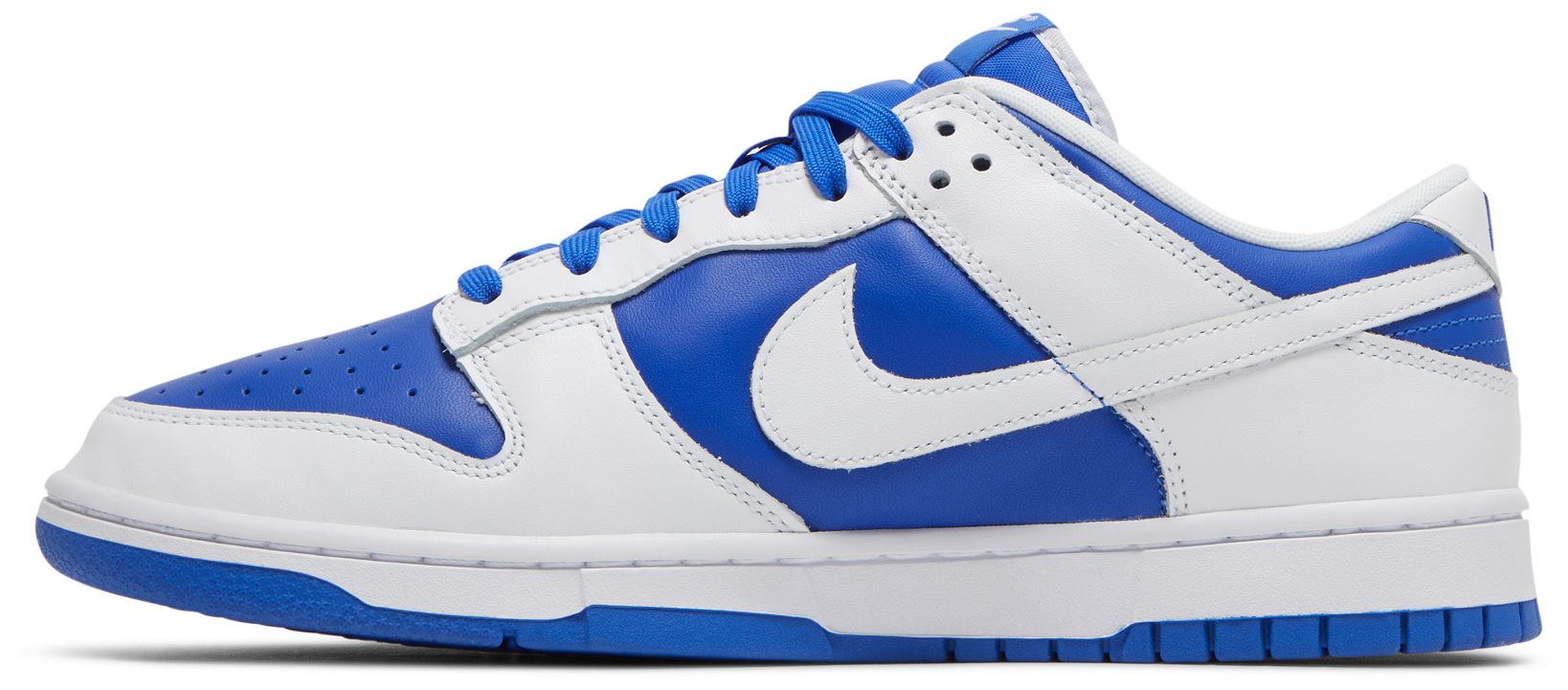 dunk low black blue white