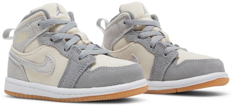 Air Jordan 1 Mid SE TD Coconut Milk Particle Grey