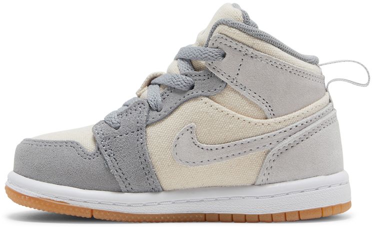 Air Jordan 1 Mid SE TD Coconut Milk Particle Grey