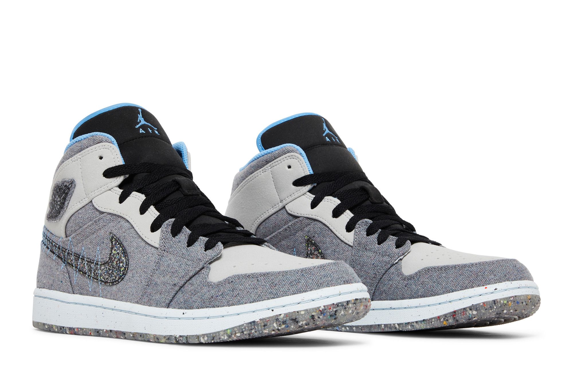 Size 10.0 Air Jordan 1 Mid 'Crater Grey University Blue'