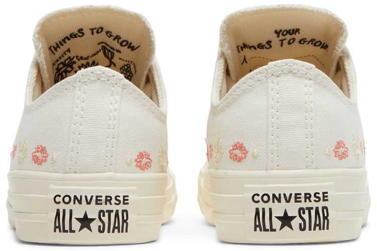 Converse Wmns Chuck Taylor All Star Low Embroidered Floral Egret