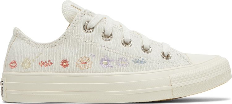 Wmns Chuck Taylor All Star Low 'Embroidered Floral - Egret'