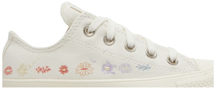 Converse Wmns Chuck Taylor All Star Low Embroidered Floral Egret