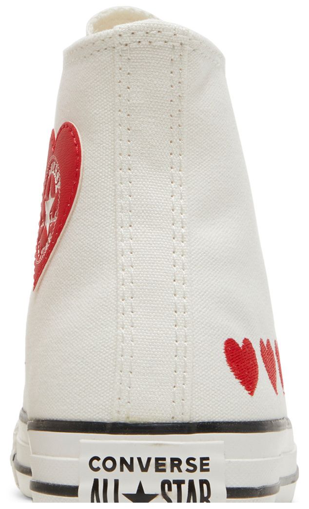 Converse Chuck Taylor All Star High GS Embroidered Hearts