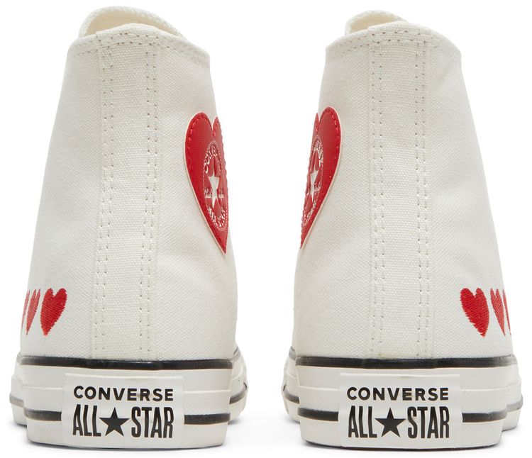 Converse Chuck Taylor All Star High GS Embroidered Hearts