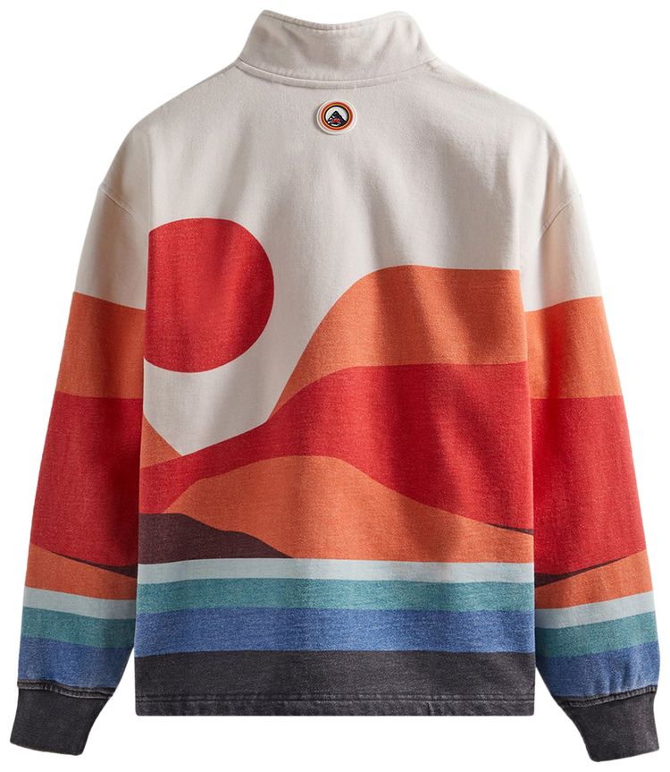 Kith For Columbia Quarter Zip Red Hibiscus