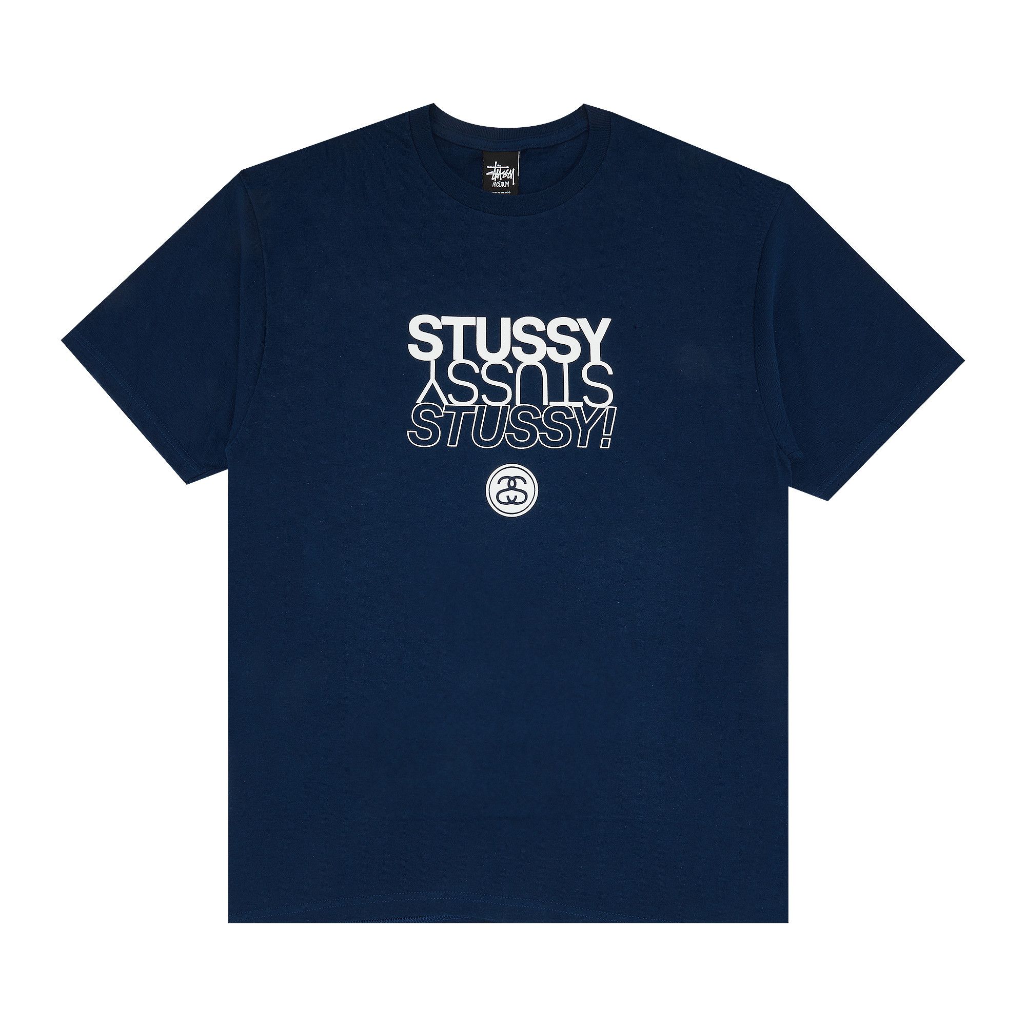 Stussy basic top tee navy
