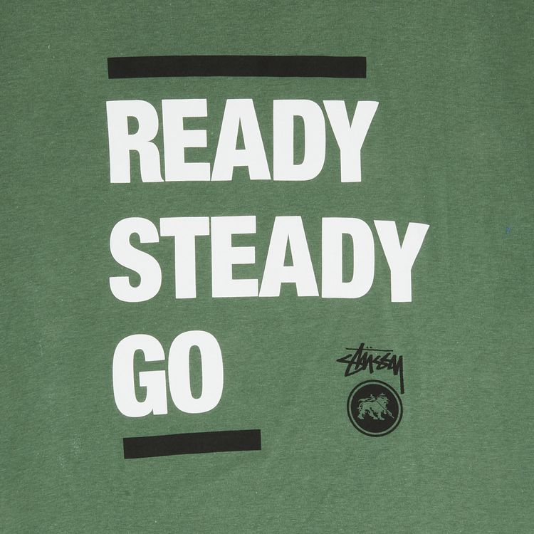 Stussy Ready Steady Go Tee Dark Green