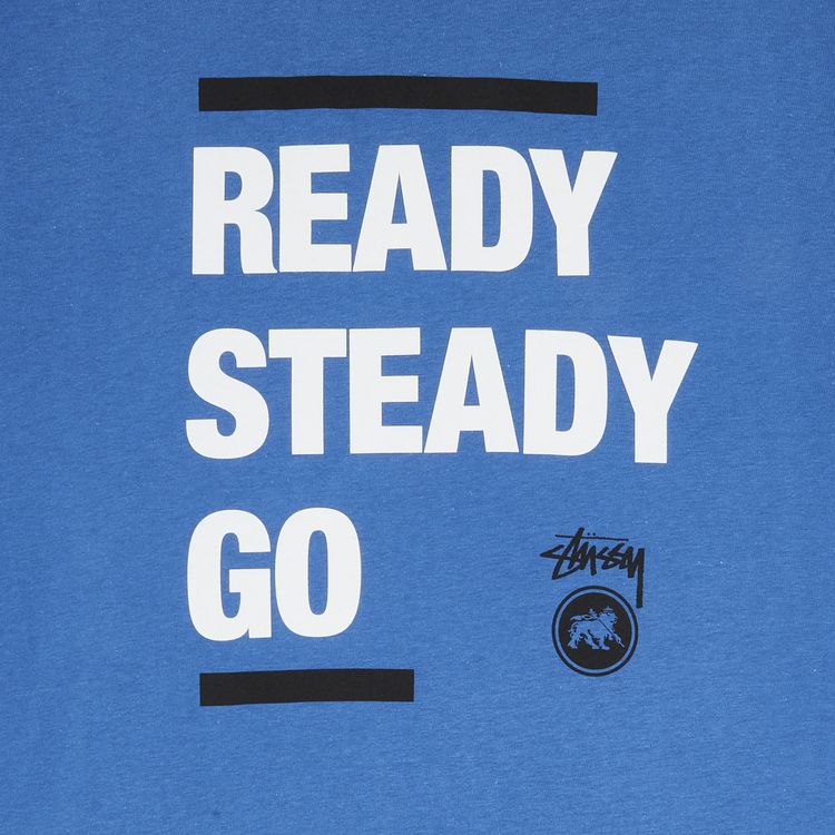 Stussy Ready Steady Go Tee Royal Blue