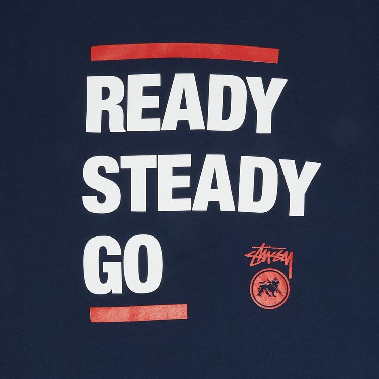 Stussy Ready Steady Go Tee Indigo