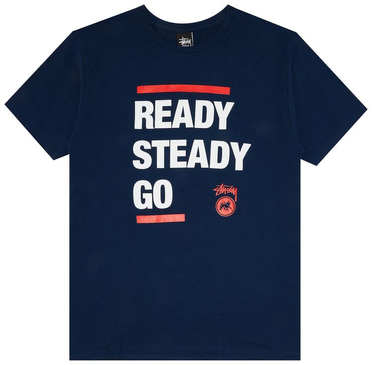 Stussy Ready Steady Go Tee Indigo