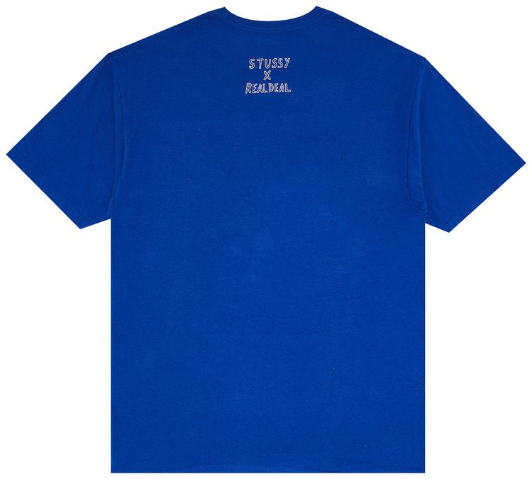 Stussy x Real Deal Hard Knocks Tee Blue