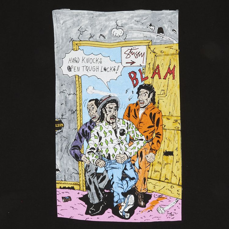 Stussy x Real Deal Hard Knocks Tee Black