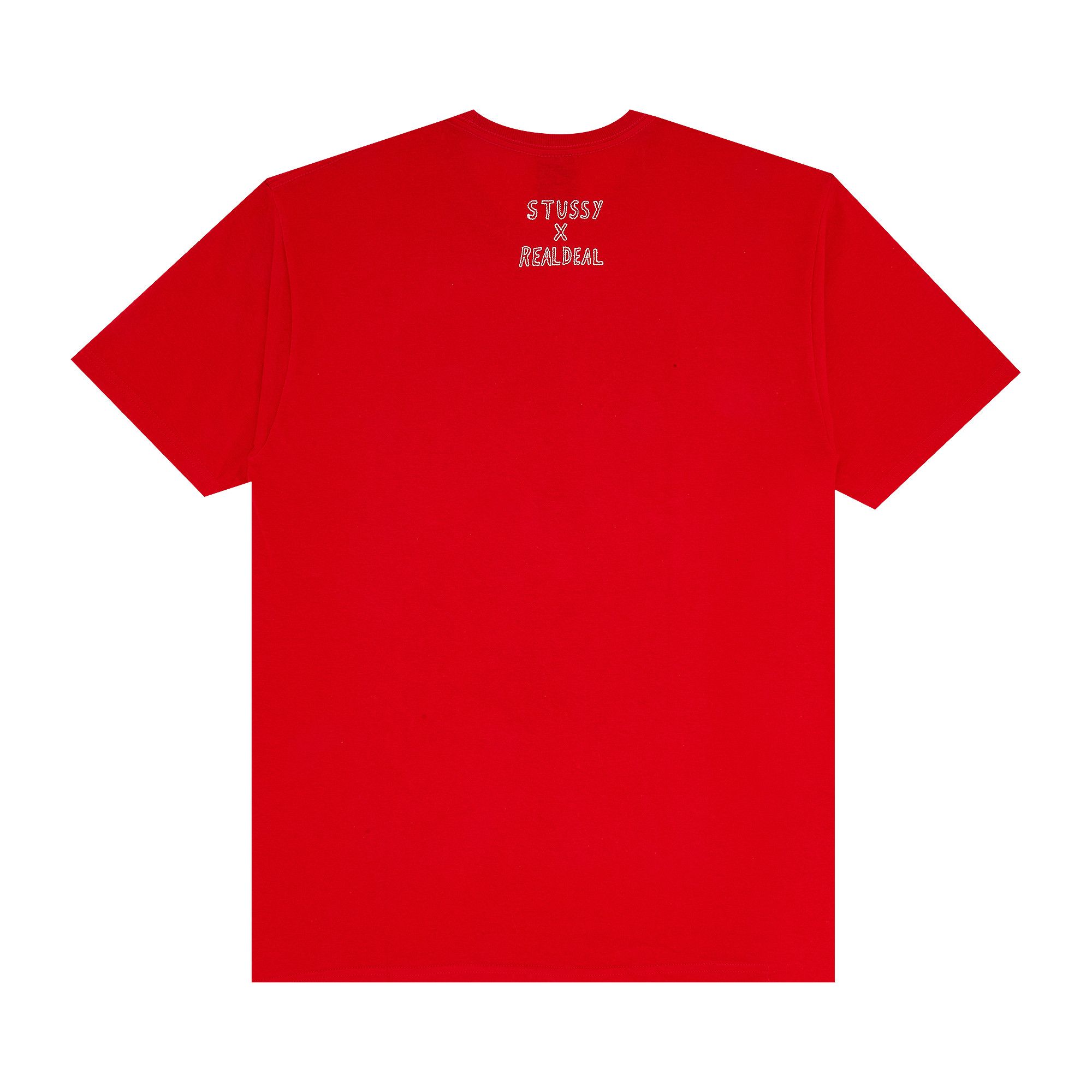 Buy Stussy x Real Deal Hard Knocks Tee 'Red' - 0535 100000103XRDH RED | GOAT