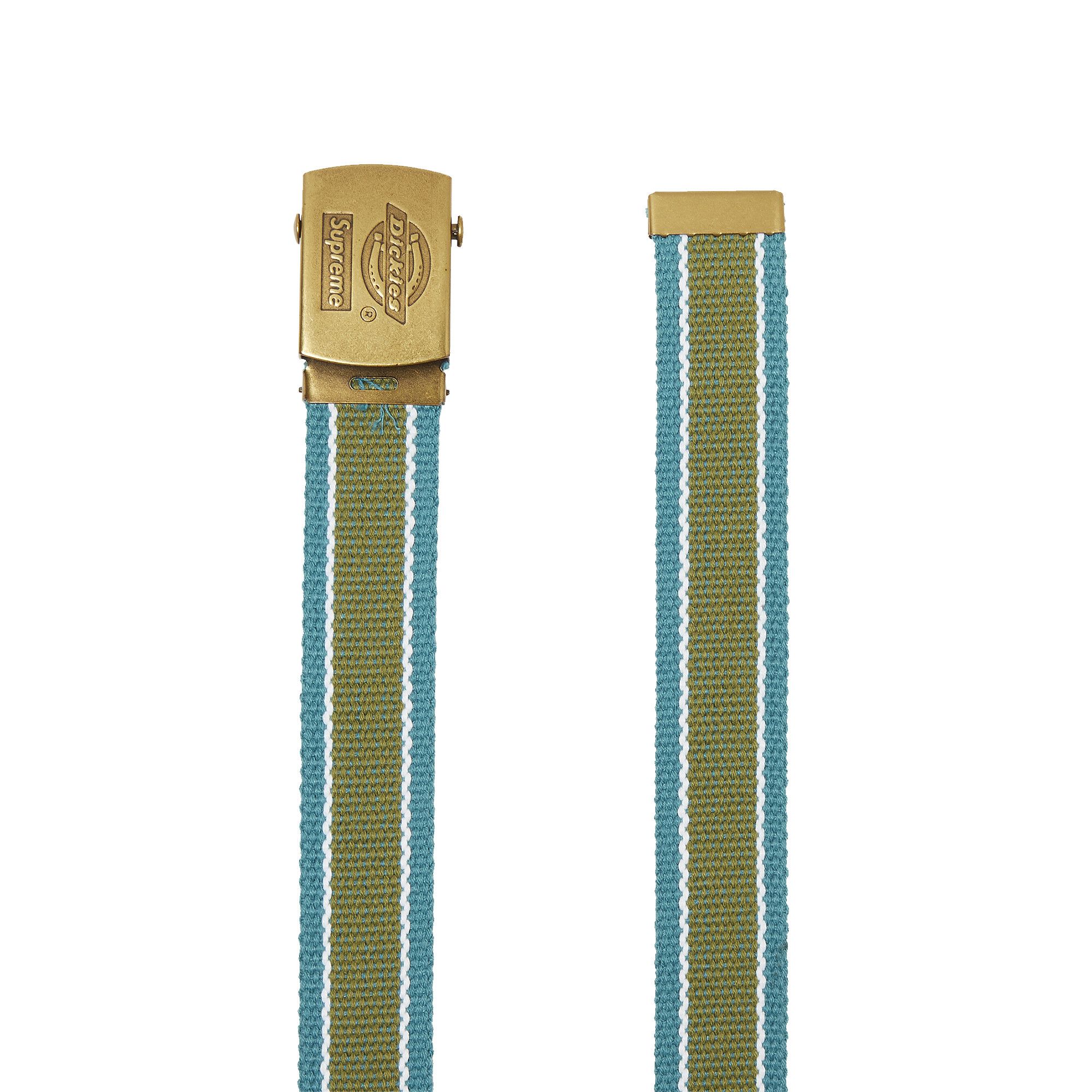 お気に入りの Buy Supreme x Dickies Stripe Webbing Belt 'Teal' - SS22A5 小物