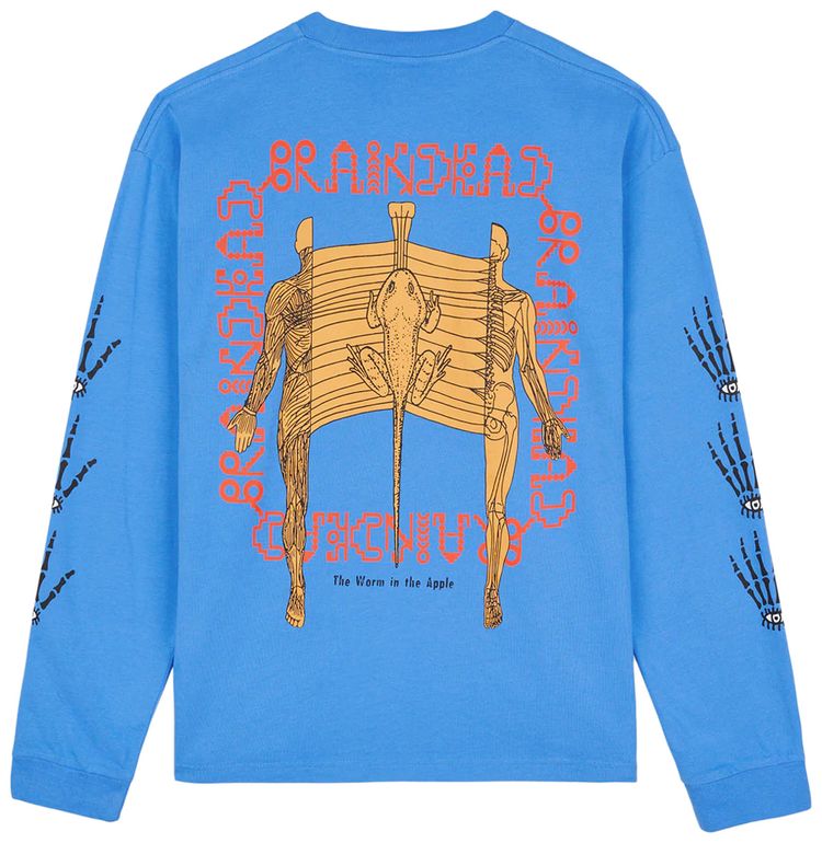 Brain Dead Worm In The Apple Long Sleeve Blue