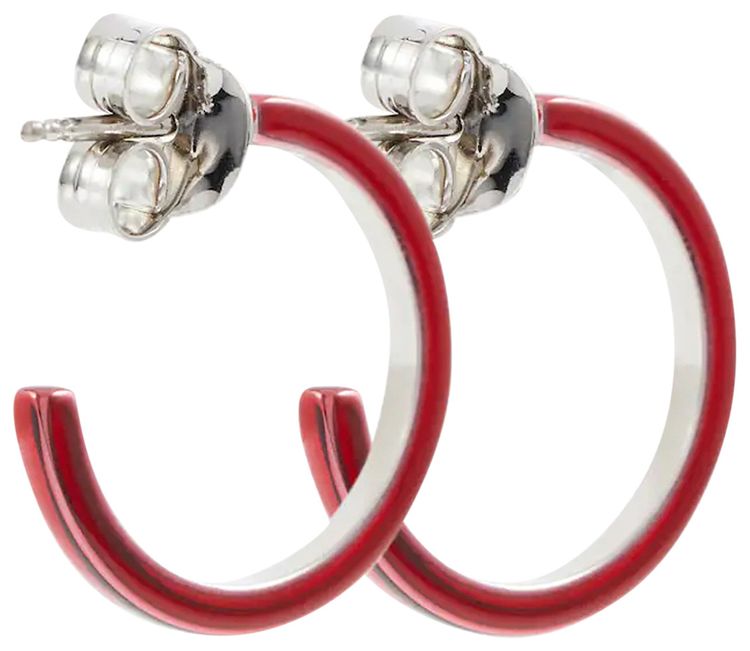 MM6 Maison Margiela Earings Red PolishedPalladio