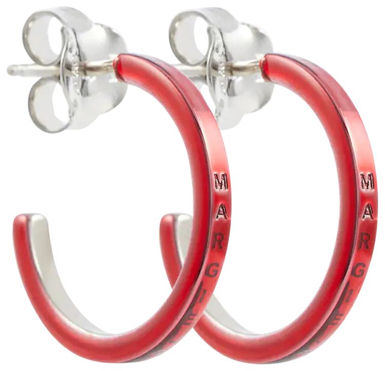 MM6 Maison Margiela Earings Red PolishedPalladio