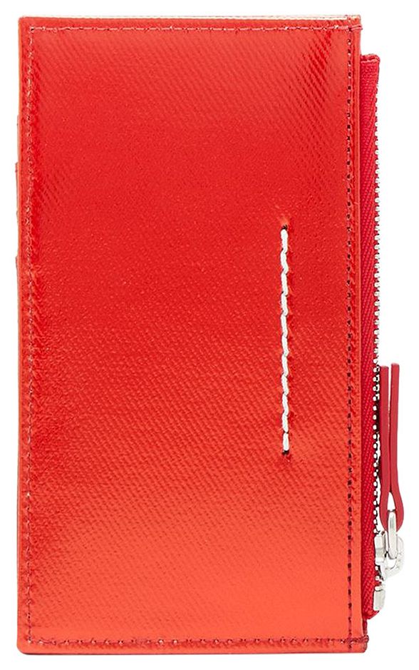 MM6 Maison Margiela Zip Card Holder Red