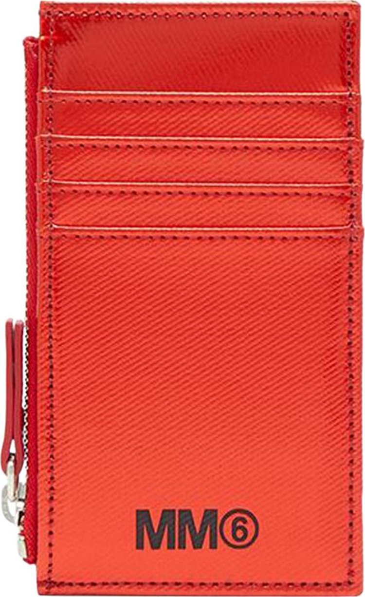 MM6 Maison Margiela Zip Card Holder 'Red'