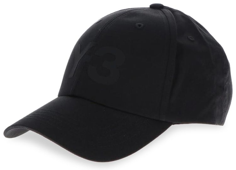 Y 3 Logo Cap Black