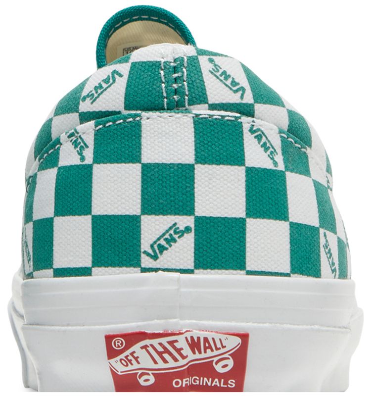 Vans OG Era LX Checkerboard Logo   Cadmium Green