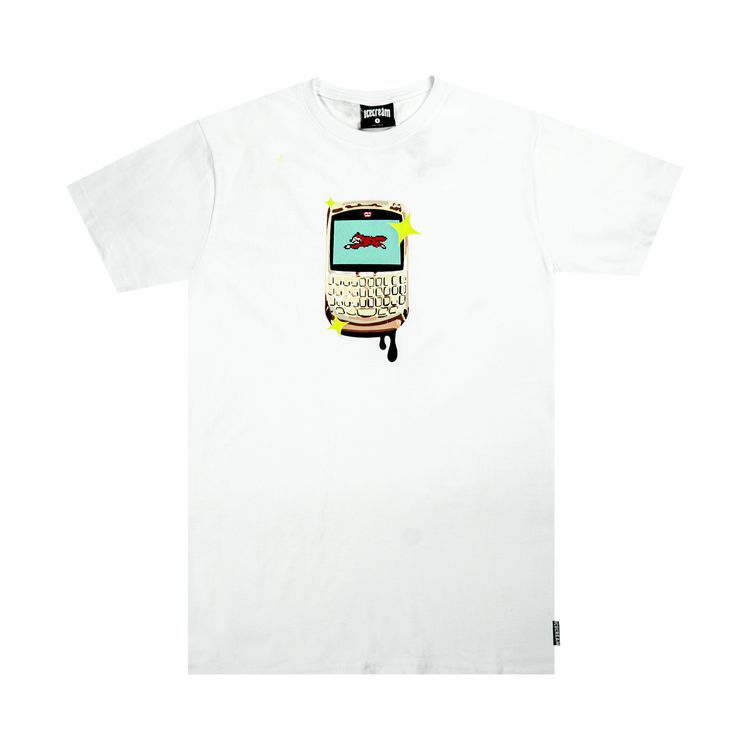 Icecream Gold Blackberry Tee White