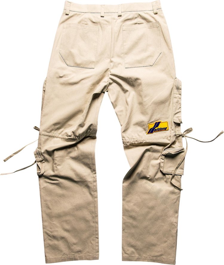 We11done Multi Pocket Cargo Pants Beige