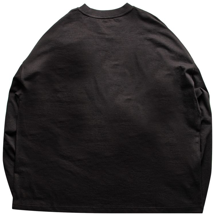 We11done Heart Long Sleeve T Shirt Black