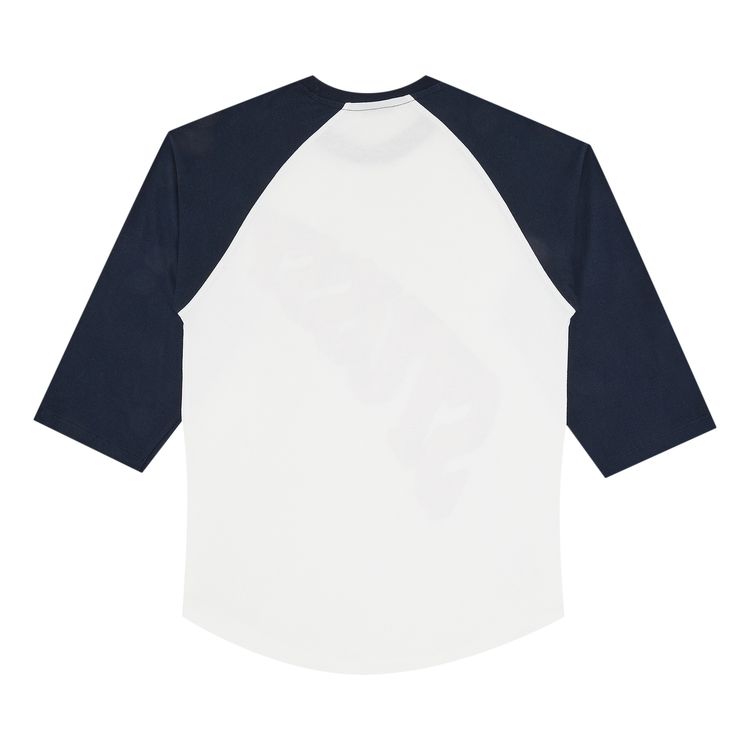 Stussy Super Raglan Long Sleeve WhiteNavy