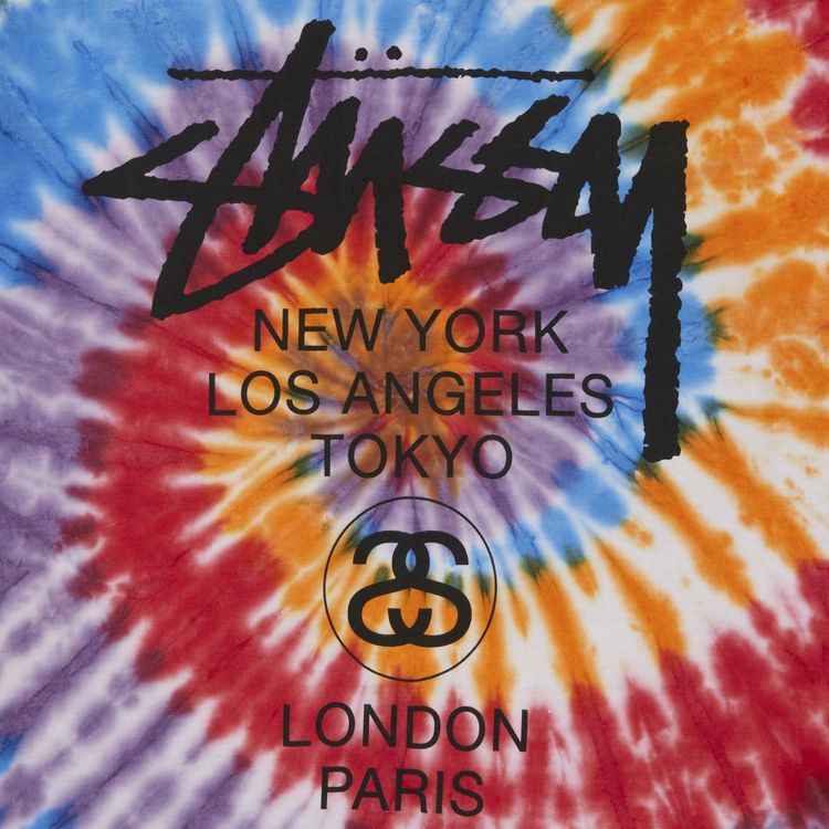 Stussy World Tour Swirls Tee Orange