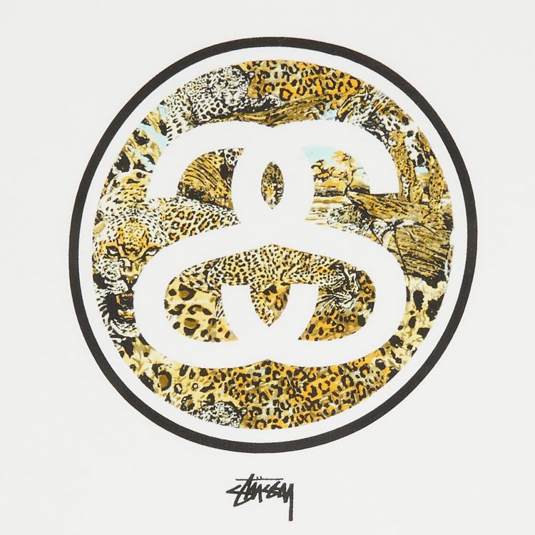 Stussy Cheetah Link Tee White