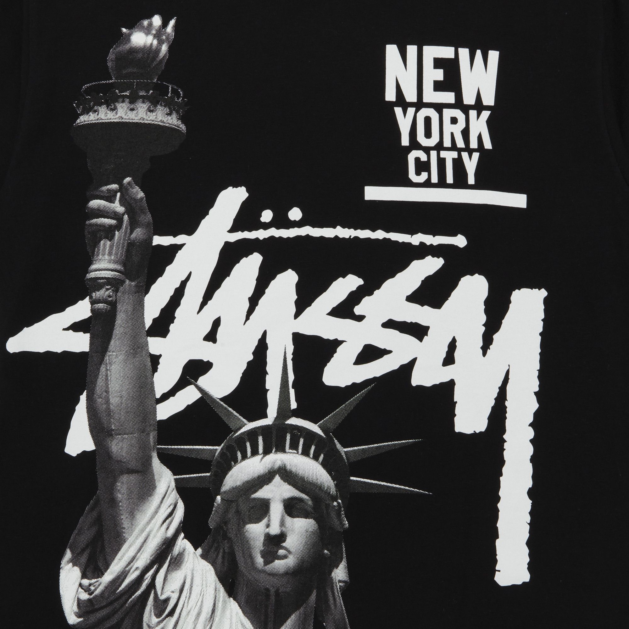 Buy Stussy Liberty NYC Tee 'Black' - 1903428 BLAC | GOAT IT