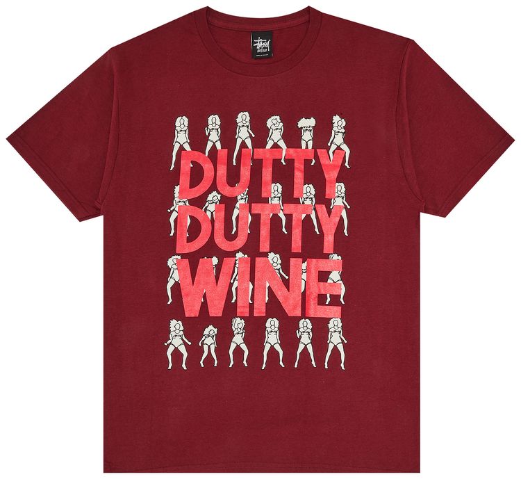 Stussy Dutty Dutty Tee Dark Red