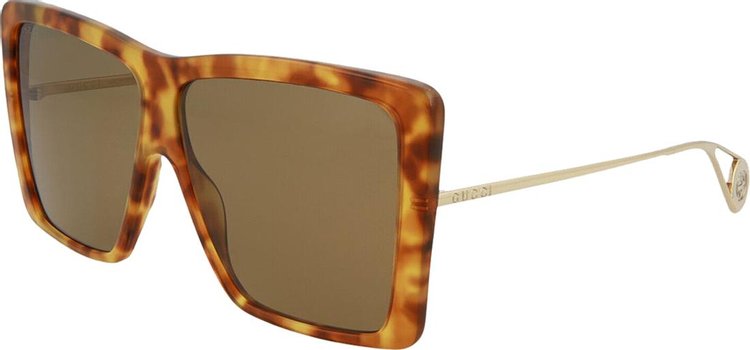 Gucci Square Frame Acetate Sunglasses 'Brown'