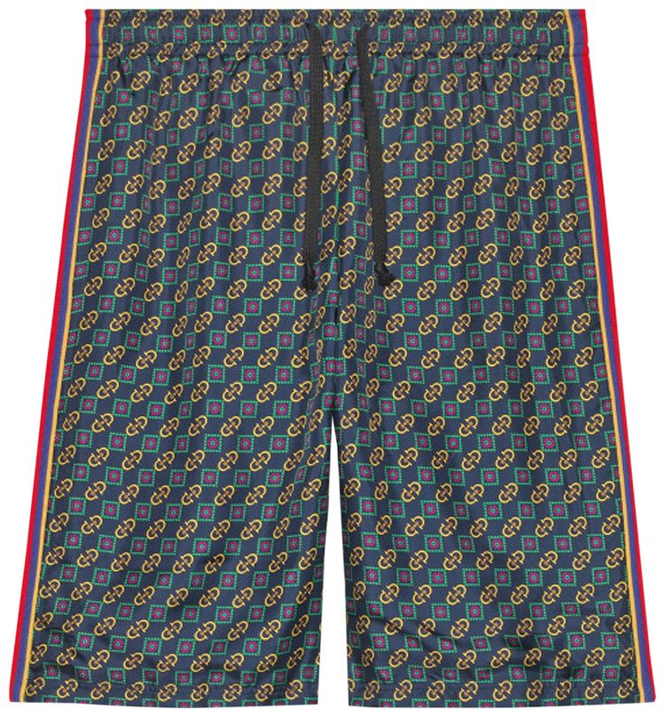 Gucci Horsebit And Basketweave Shorts Multicolor
