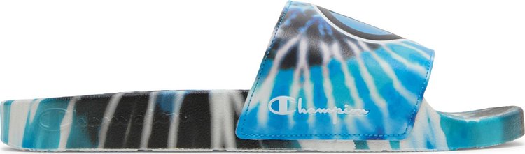 IPO Slide Tie Dye   Blue Black