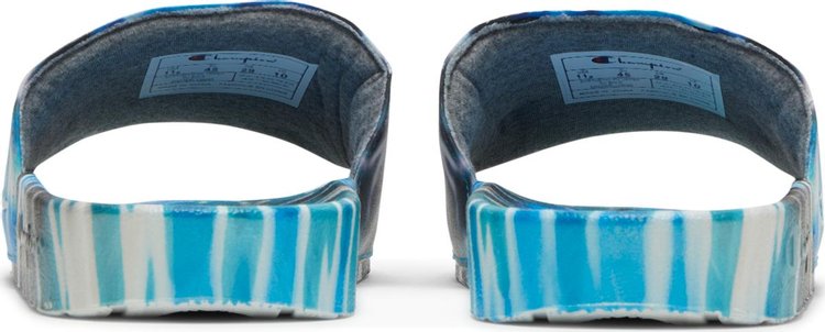 IPO Slide Tie Dye   Blue Black