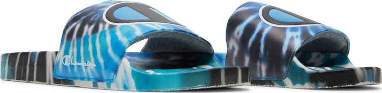 IPO Slide Tie Dye   Blue Black