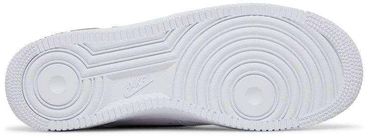 Nike Air Force 1 07 Cut Out Swoosh   White Black